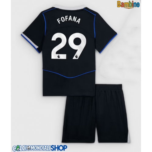 Maglie da calcio Chelsea Wesley Fofana #29 Terza Maglia Bambino 2025-26 Manica Corta + Pantaloni corti)